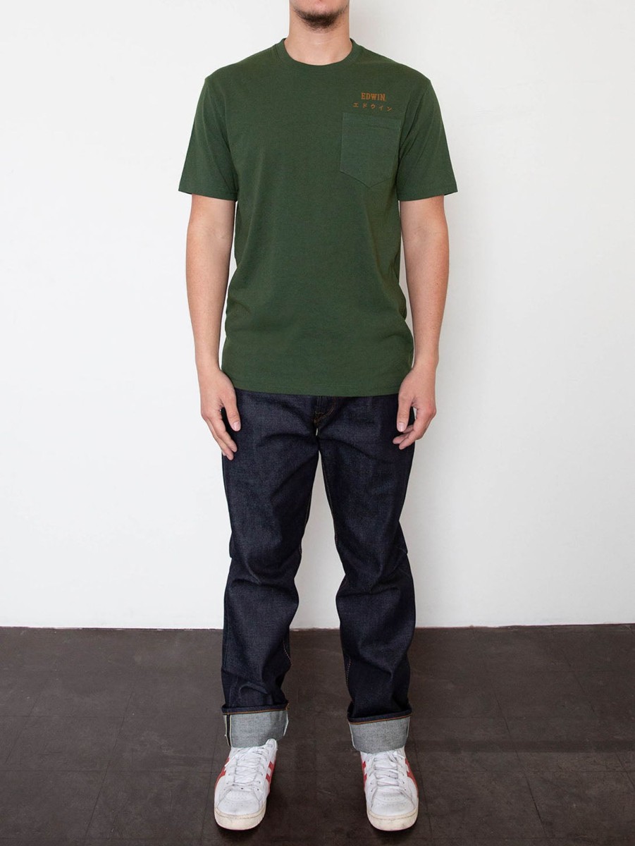 Men EDWIN JEANS T-Shirts | Edwin Short Sleeve Tee Midori