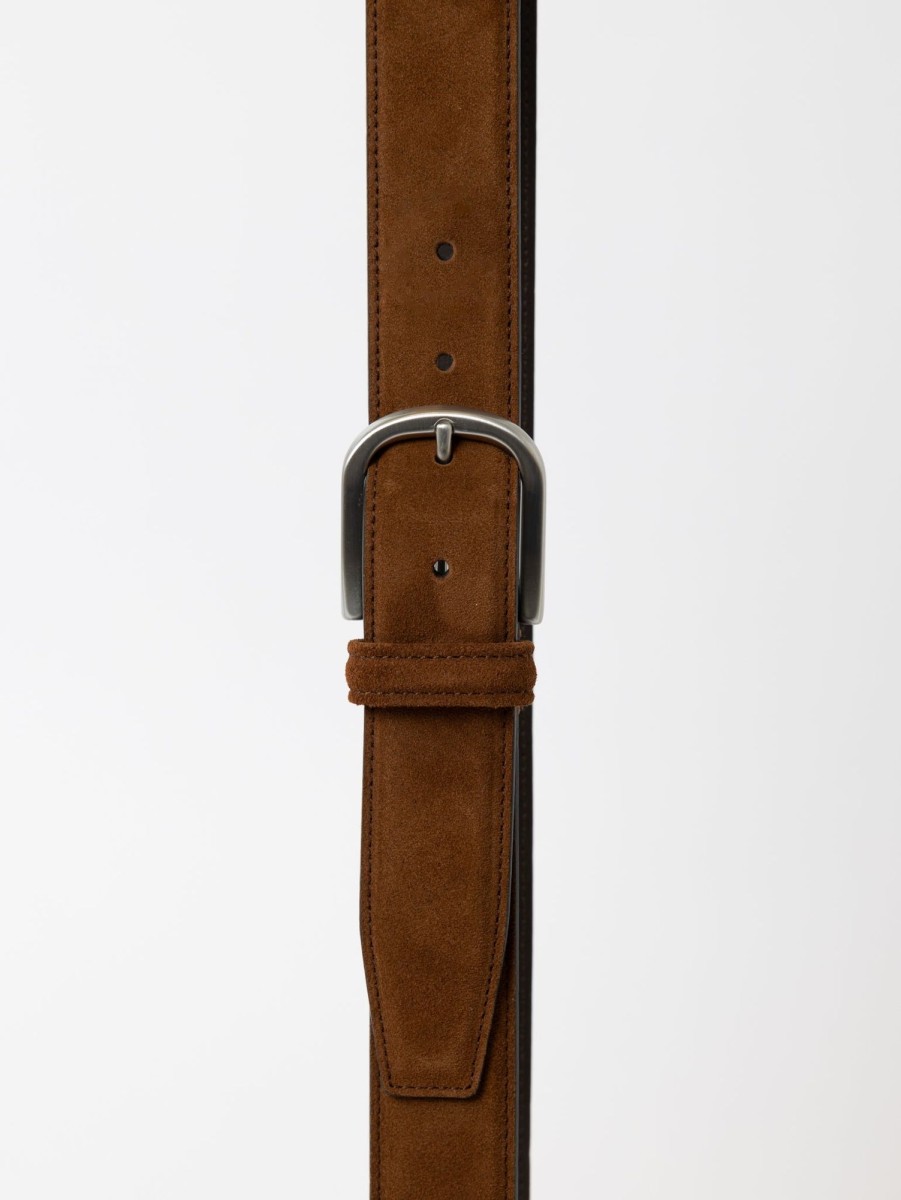 Men Anderson's Belts | Suede Belt Luggage