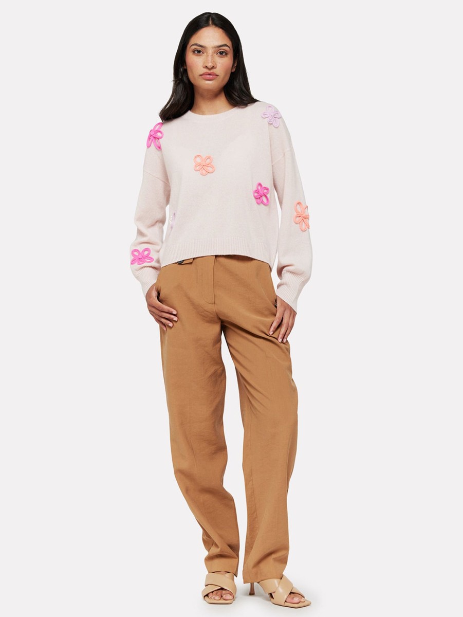 Women BRODIE Sweaters & Sweatshirts | Flower Power Crew Blossom Cherry