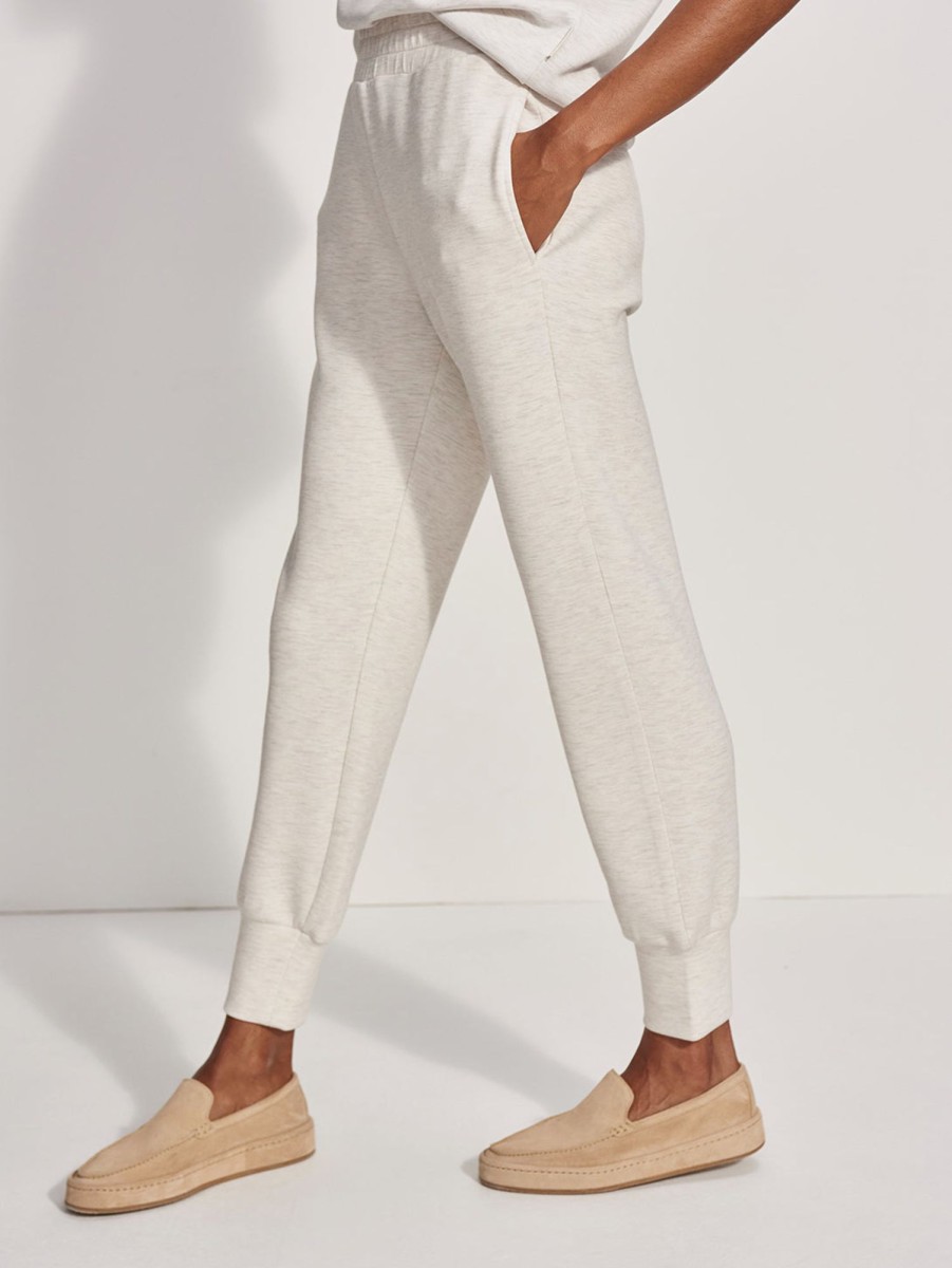 Women VARLEY Pants | The Slim Cuff Pant 25 Marl Ivory