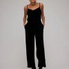 Women Bella Dahl Pants | Velvet Pleated Wide Leg Trouser Black